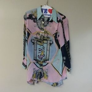 Vintage Patterned Blouse